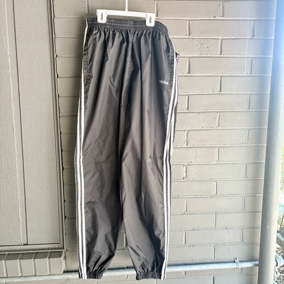 Adidas Charcoal Gray Track Pants - Picture 1 of 3